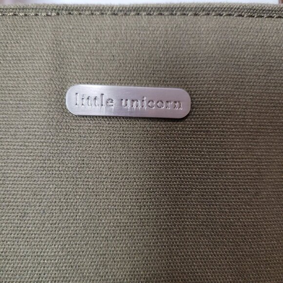 Little Unicorn City Walk Tote - Olive Multiple Pockets Canvas & Faux Leather - Picture 3 of 10